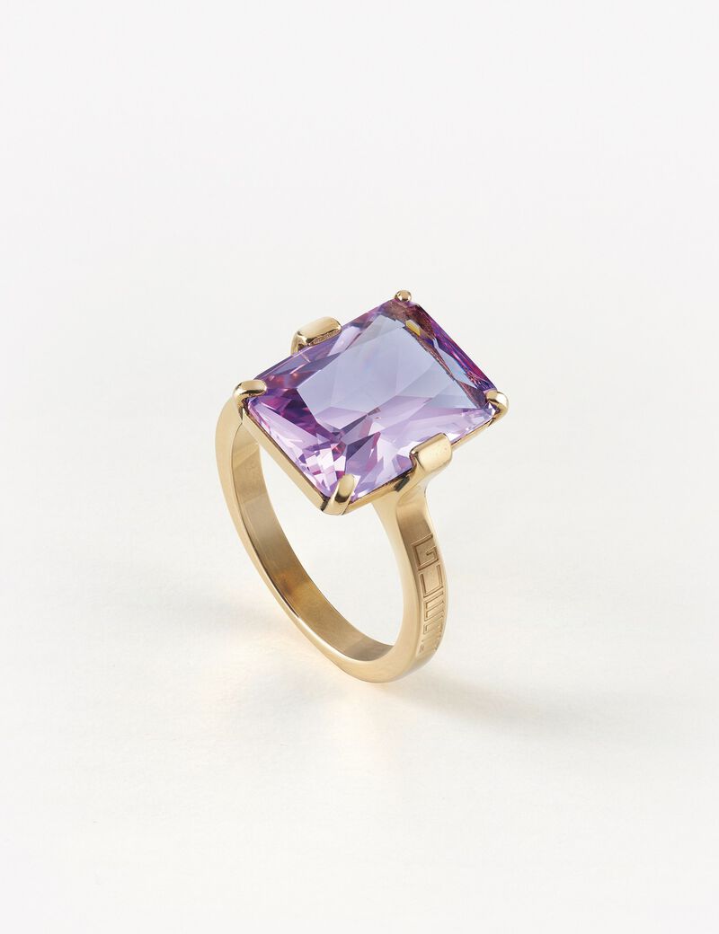 14X10Mm Light Amethyst Ring Ag