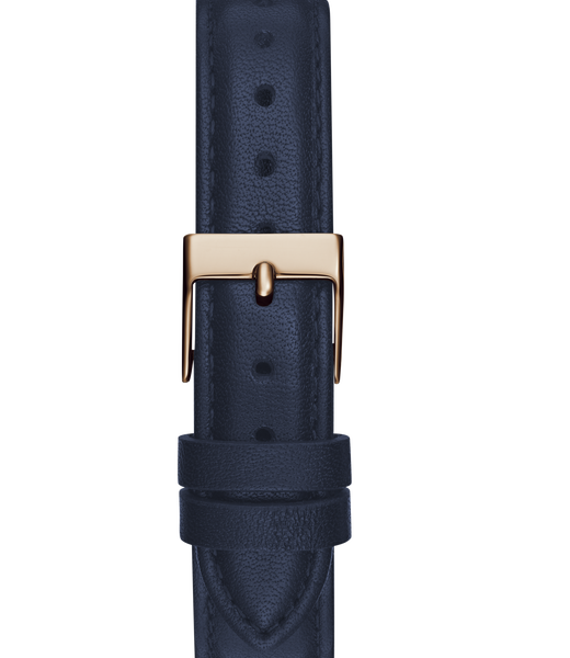Ladies Blue Rose Gold Tone Analog Watch