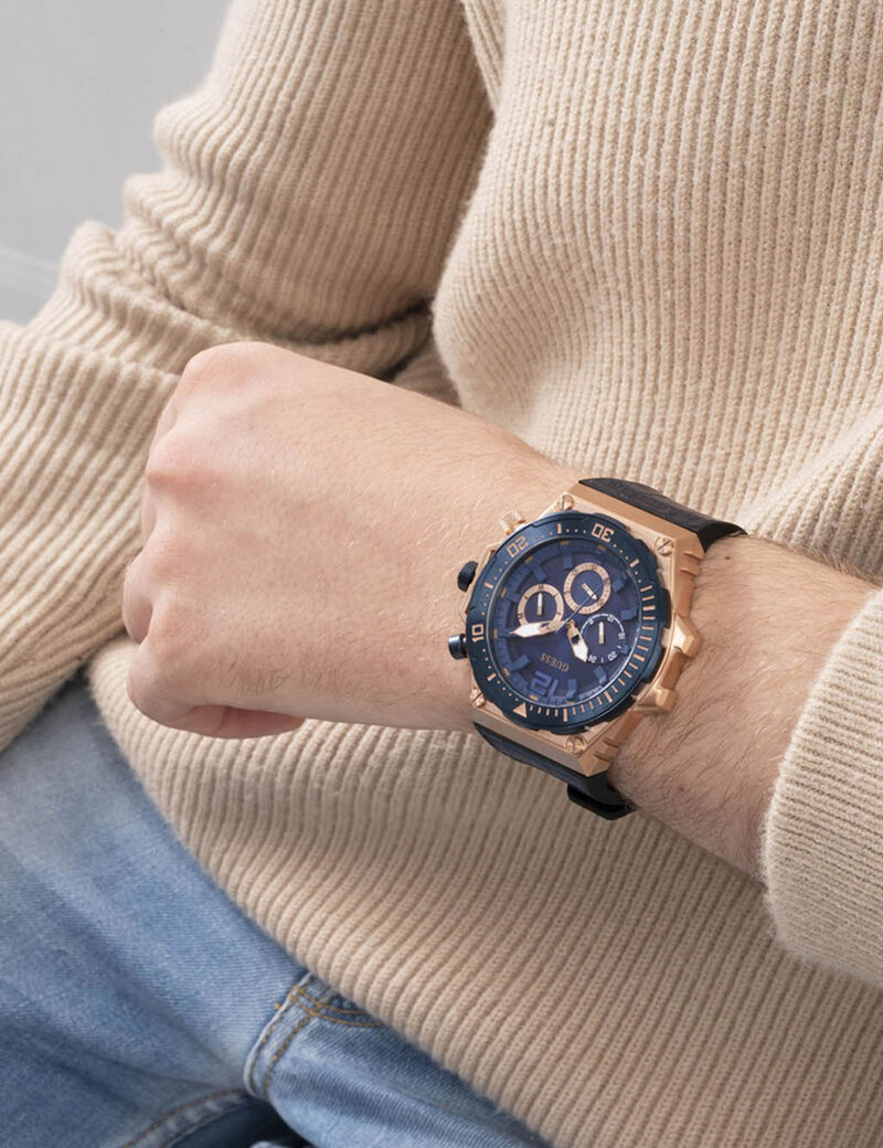 Blue Multifuction Watch