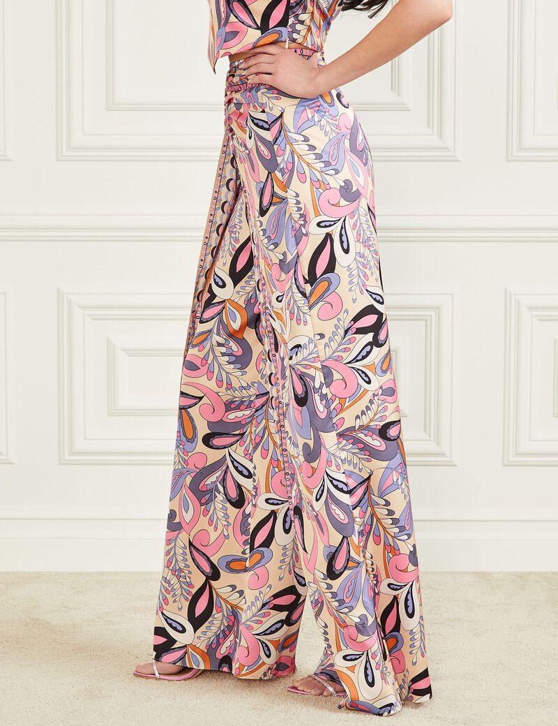 Marciano all over print wrap pant