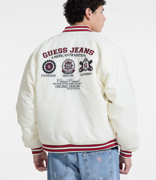 Embroidered Patch Varsity Jacket