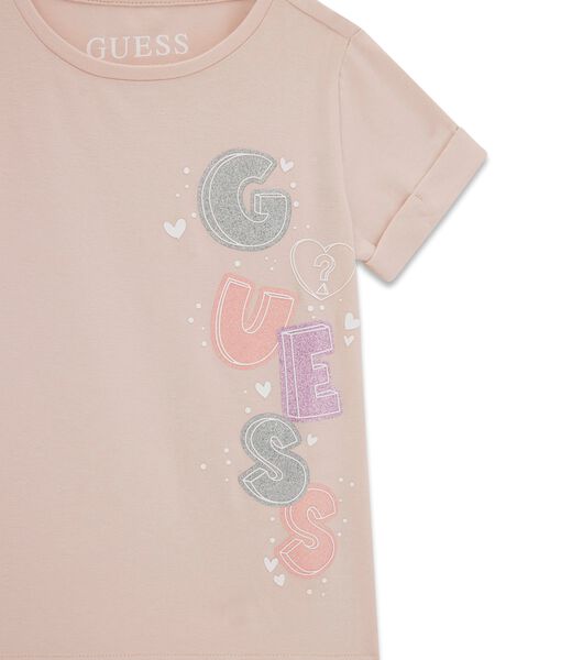 guess high low ss t shirt