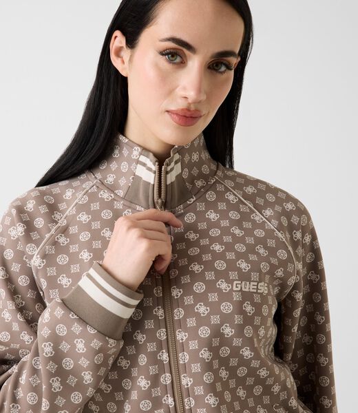 Full zip scuba sweatshirt