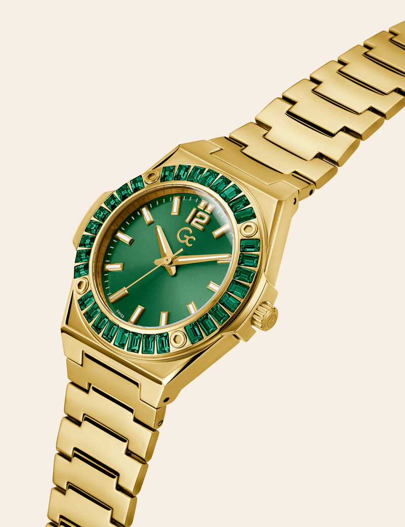 Gc steel analogue watch