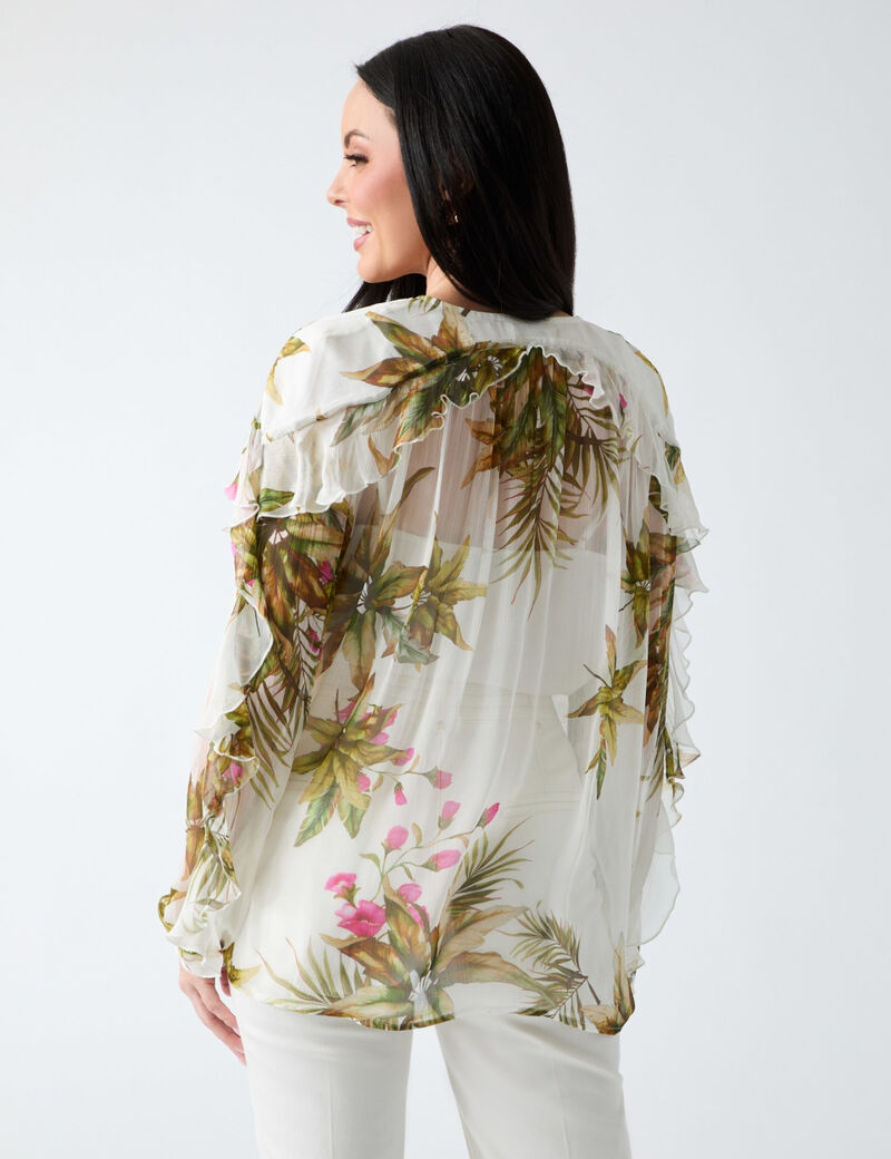 guess hassana v neck blouse