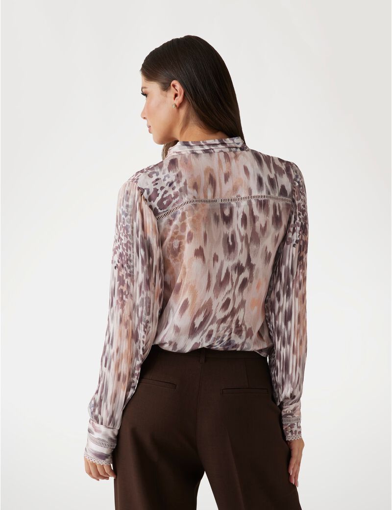 V neck chiffon shirt