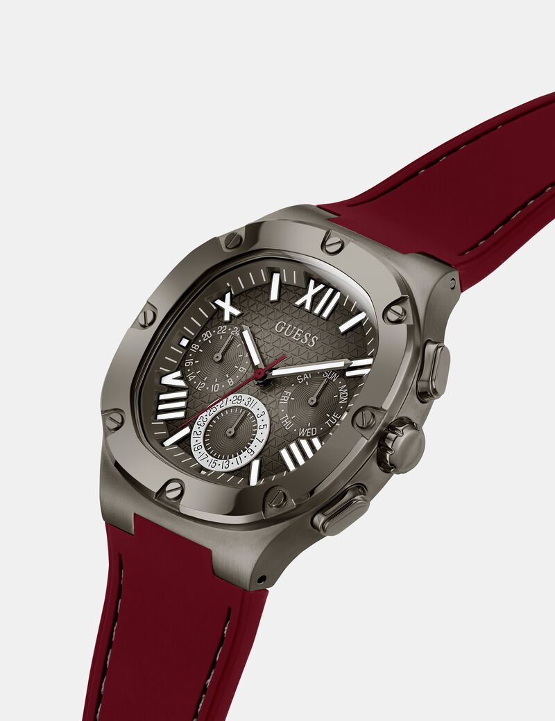 Multi-function silicone watch
