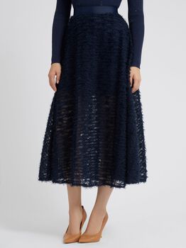 Tulleâ Rouches Long Skirt