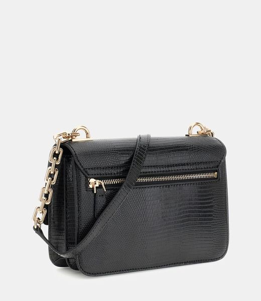 Salinge Croc-Print Crossbody Bag