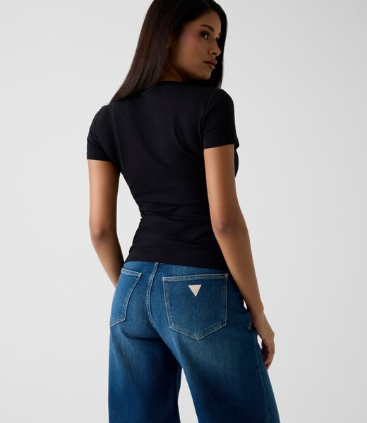 Logo rhinestones t-shirt