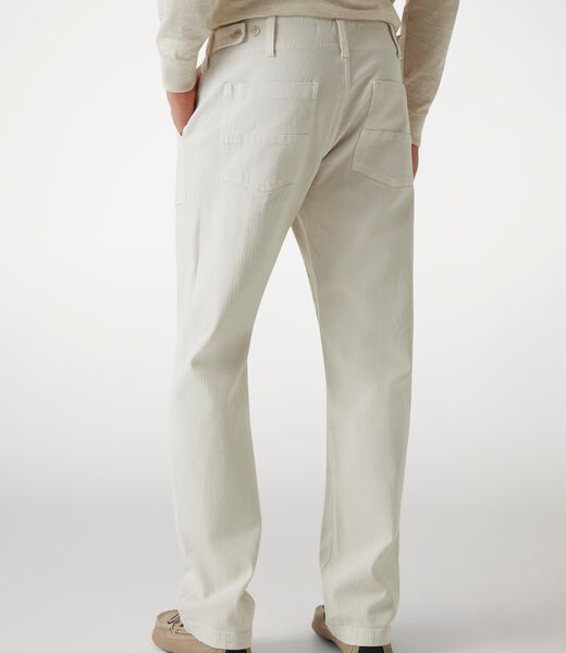 Rigid denim utility pants