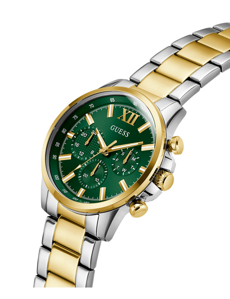 Mens 2-Tone Multi-function Watch