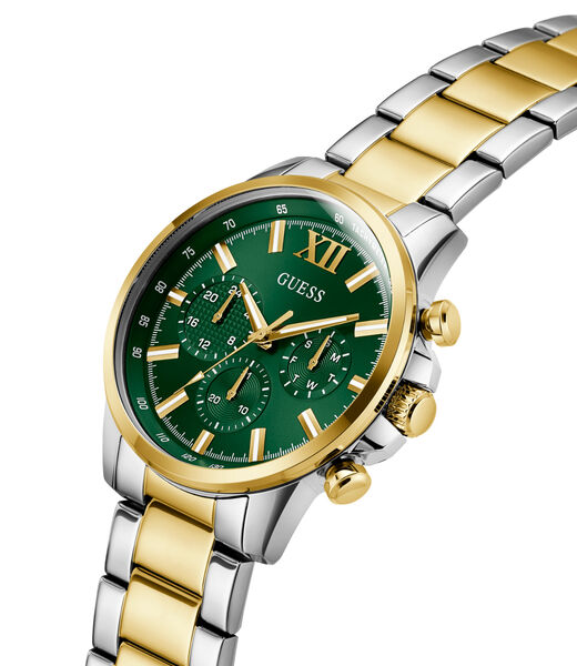 Mens 2-Tone Multi-function Watch