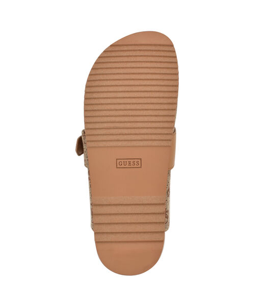 Galavanta Slip On Clog Mule with Buckle Detail