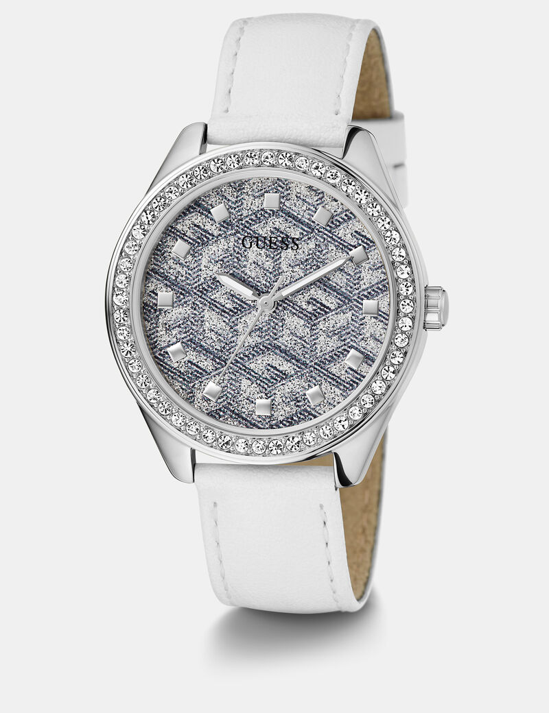 Analogue watch with G Cube logo detail
