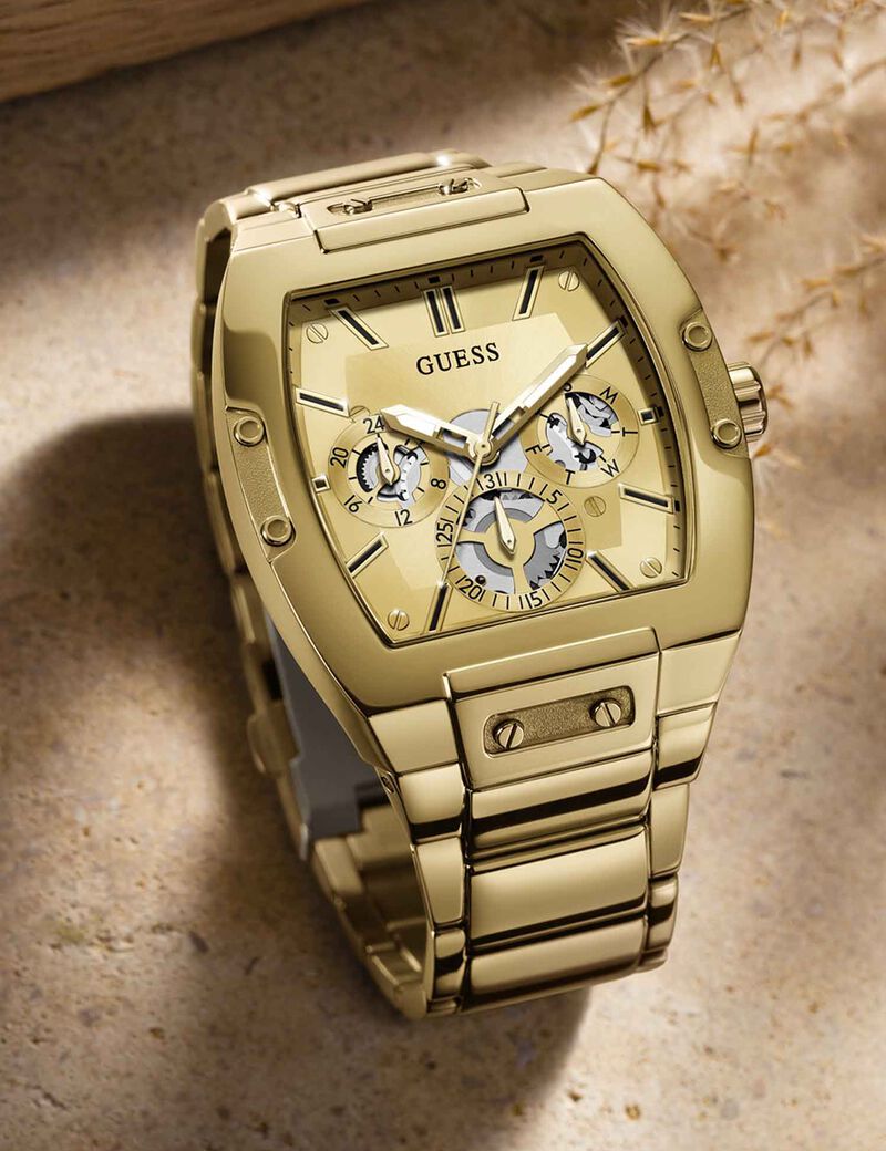Gold-Tone Multifunction Watch