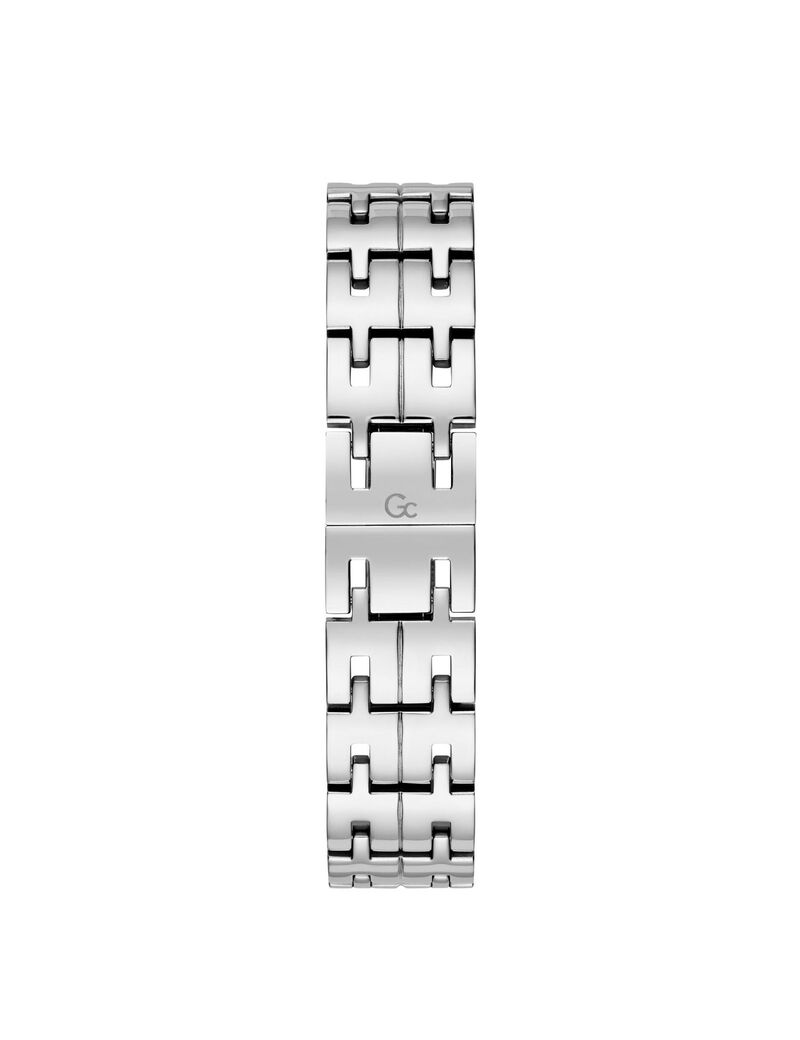 Gc Silver, Crystal And Rose Gold Watch