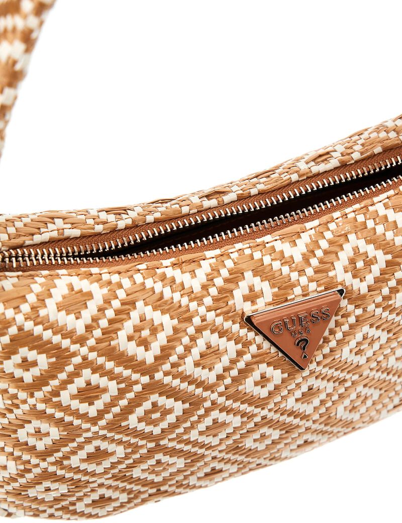 Rianee raffia shoulder bag