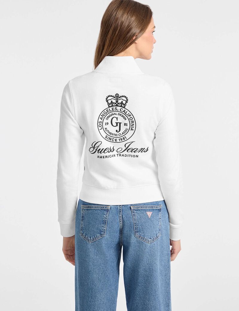 سويت شيرت قصير برقبة على شكل حرف V