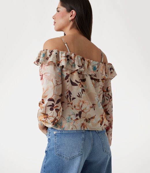 Printed chiffon blouse