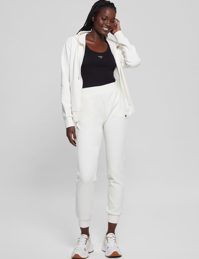Hooded zip sweatshirt