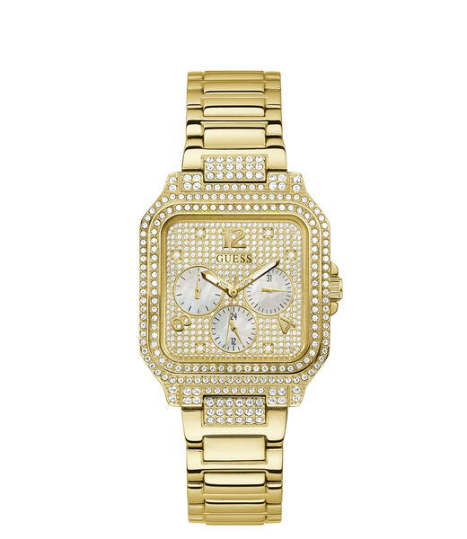 Gold Square Multifunction Watch