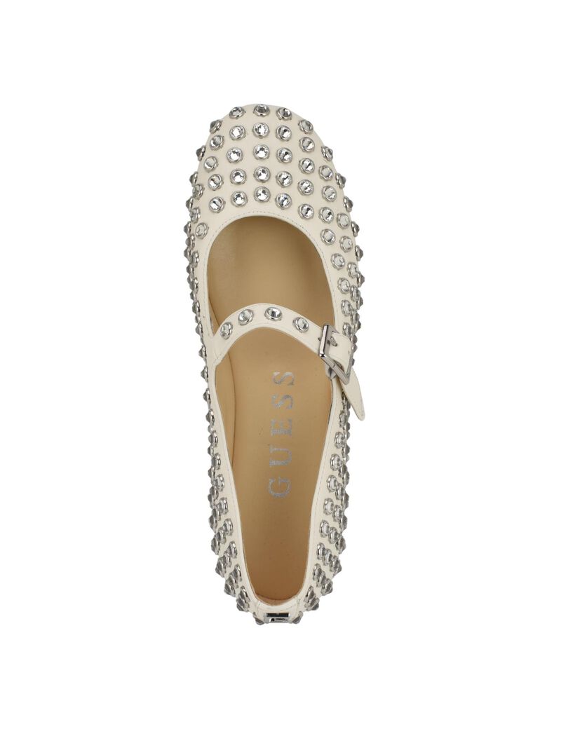 Embellished Mary Jane Ballet Flats