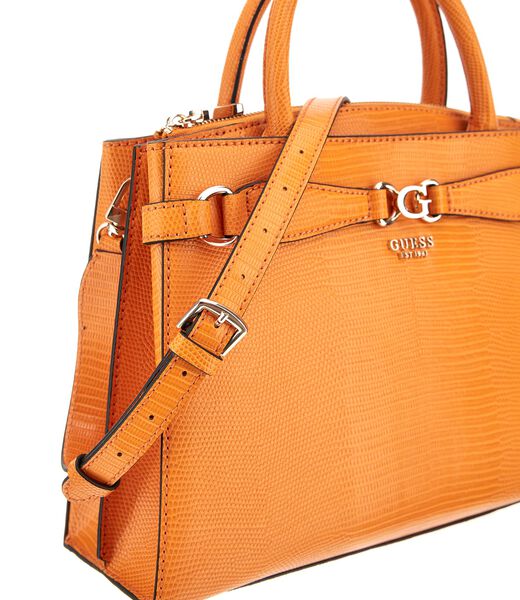 Arlena python-print handbag