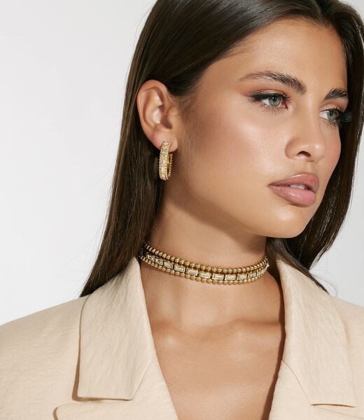 Golden globes necklace