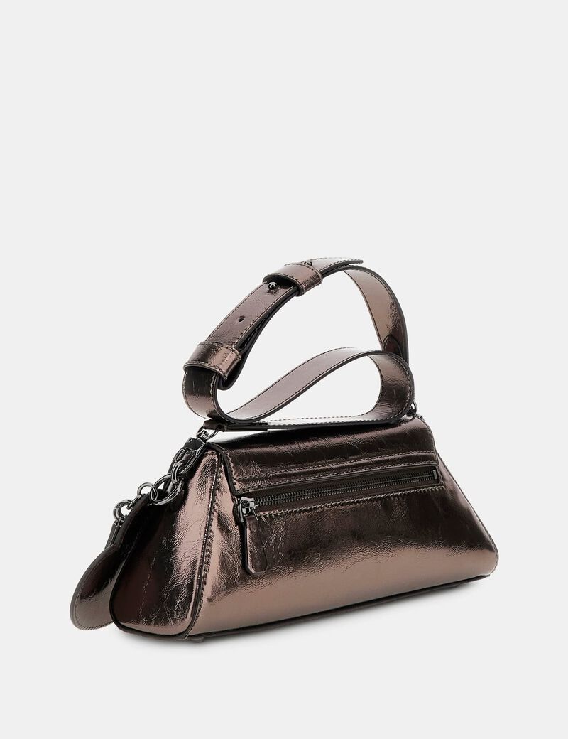 Bolena laminated mini shoulder bag