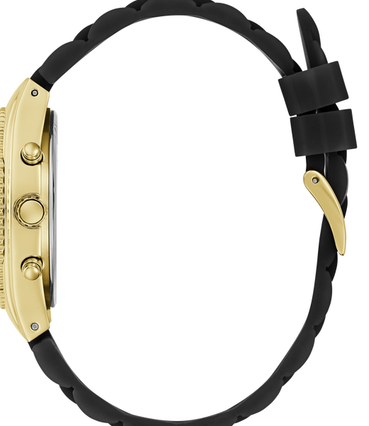 Ladies Black Gold Tone Multi-function Watch