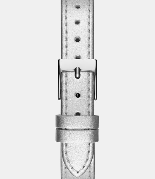 Metallic analogue watch