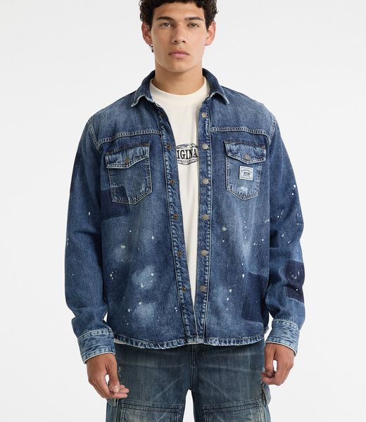 جاكيت جينز كبيرة الحجم