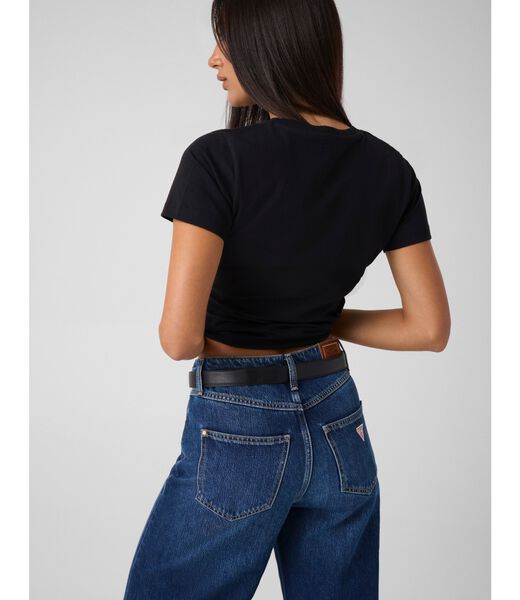 guess round 4g logo printed tshirt