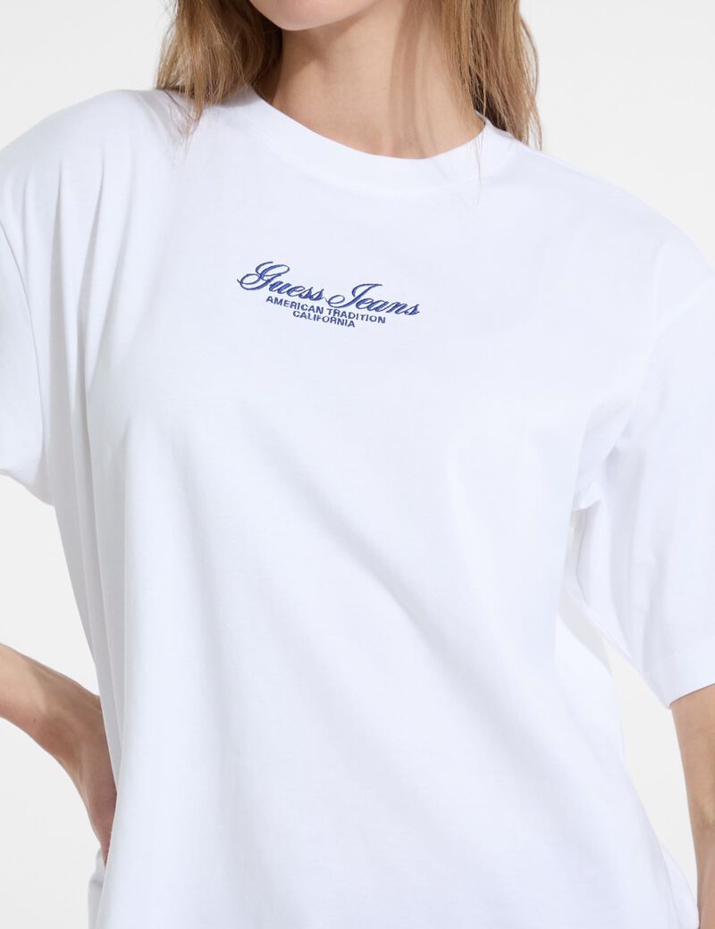 Oversized embroidered logo t-shirt