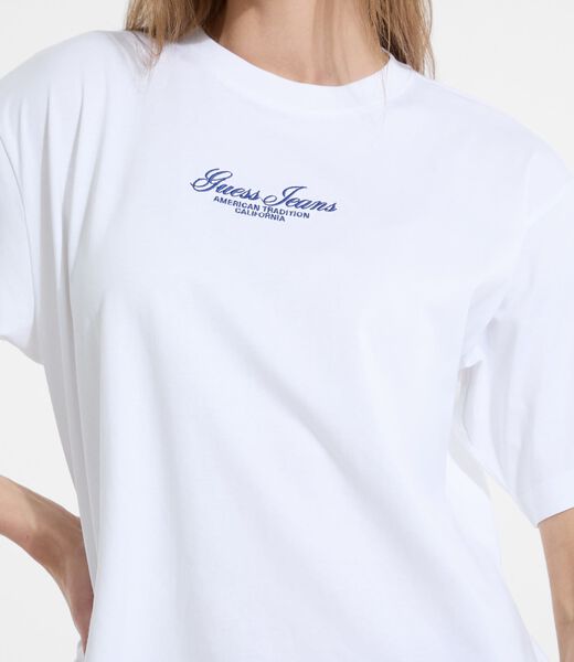 Oversized embroidered logo t-shirt