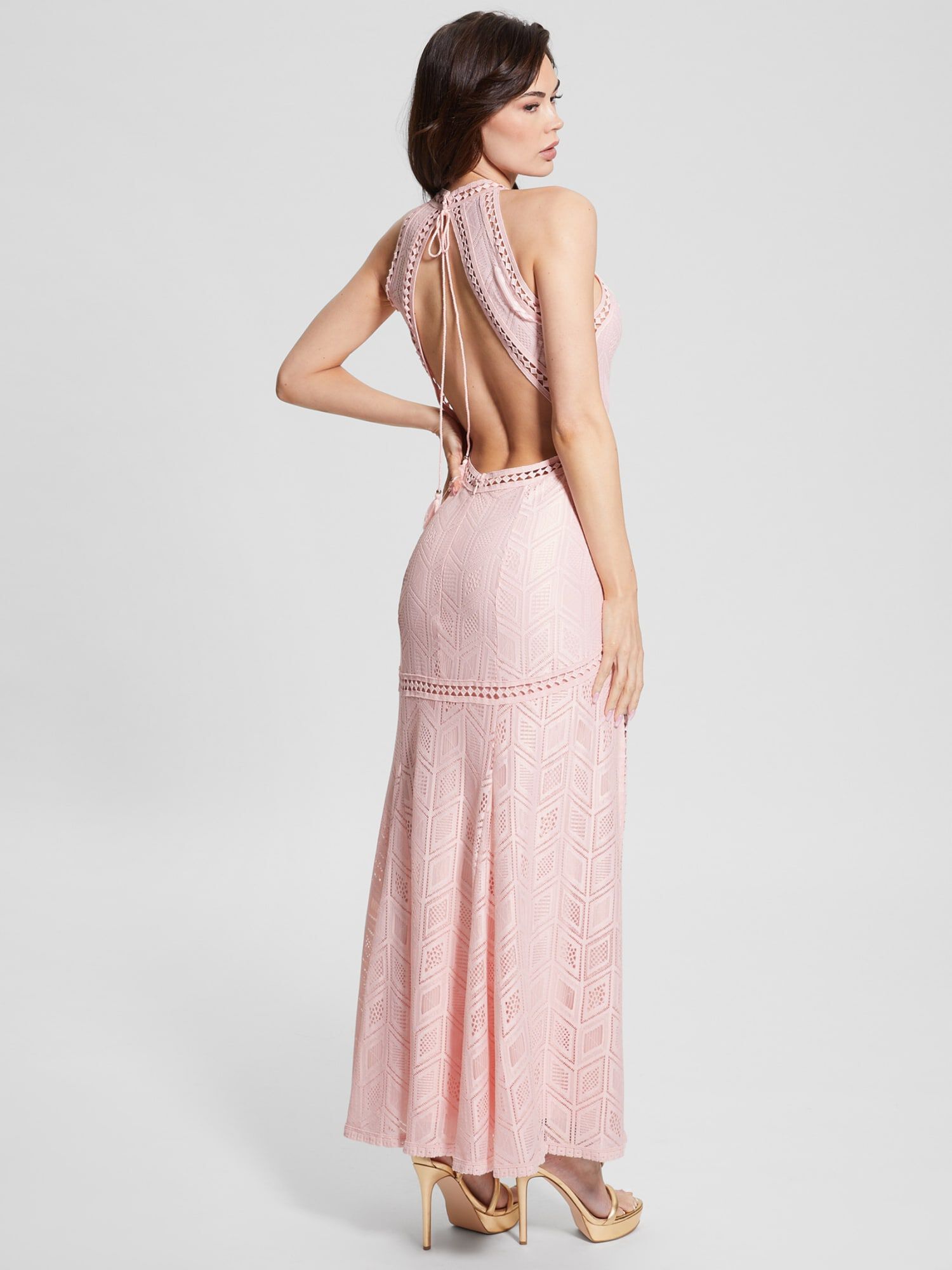 Shop GUESS Online Lace long dress