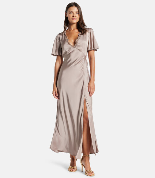 Martine split long dress