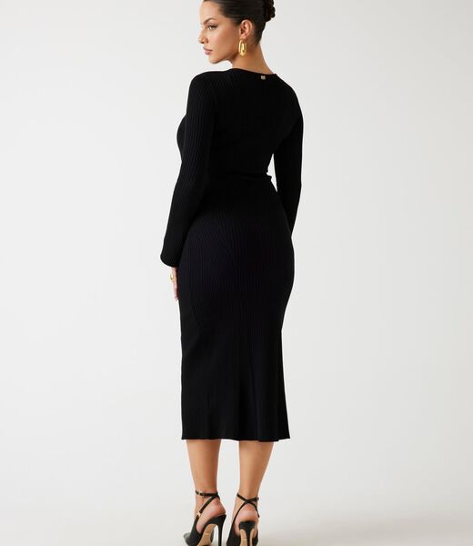 Marciano rib-knit bodycon midi dress