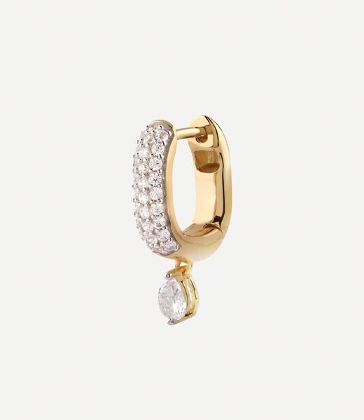 18Mm Nuances Pave Drop Huggies