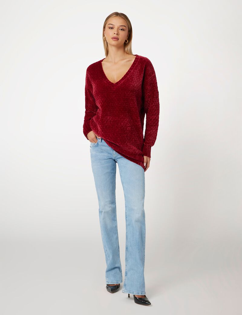 Chenille relaxed fit sweater