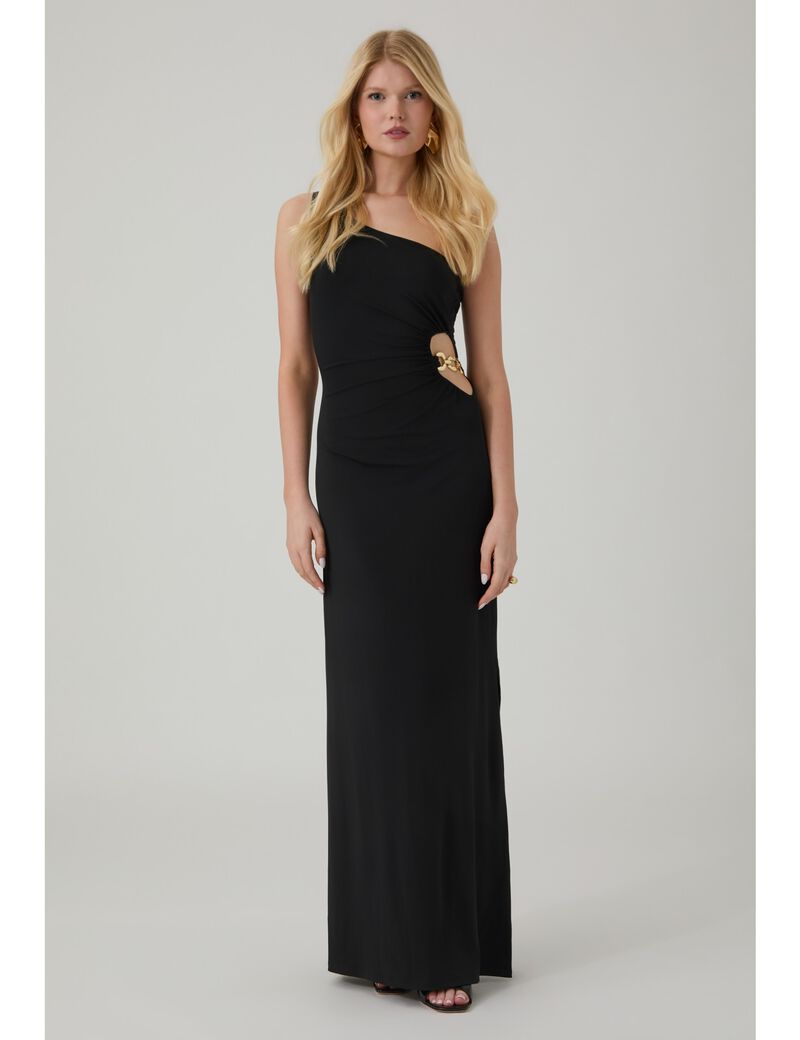 guess one shoulder jazlyn dress