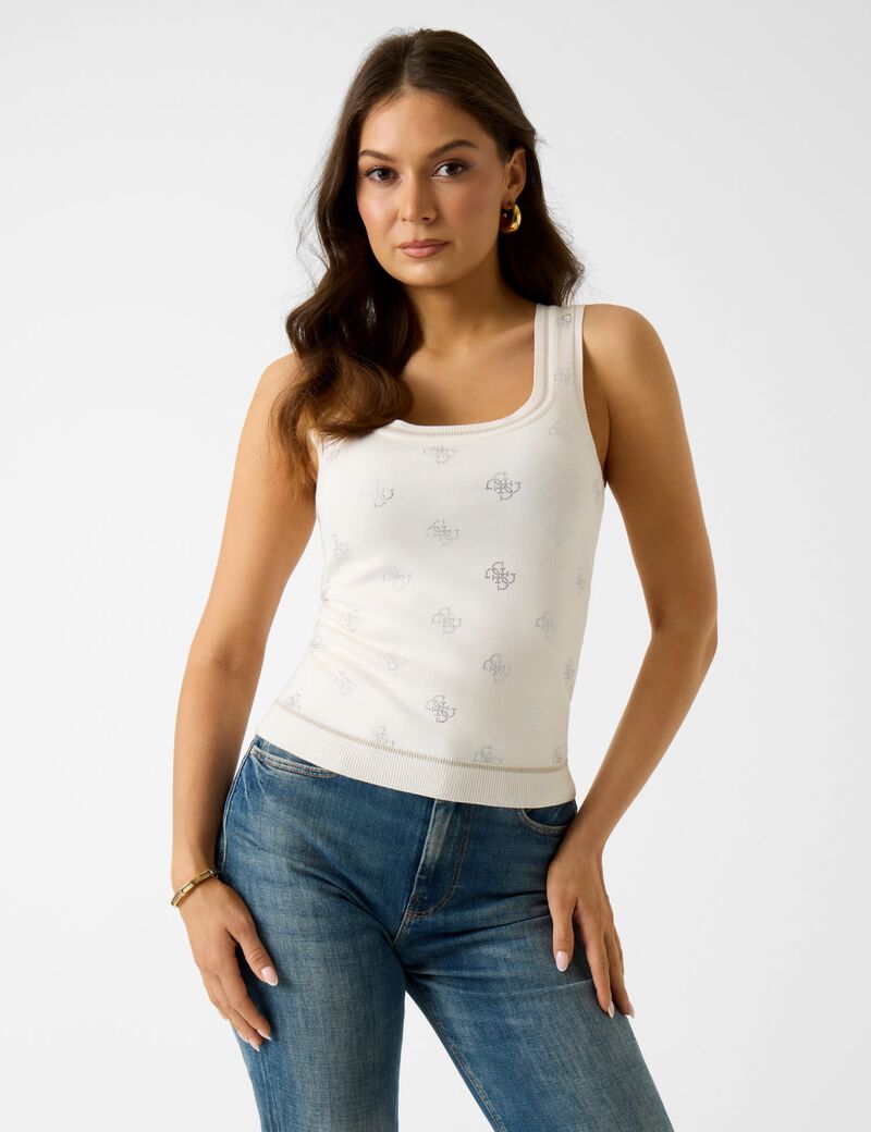 Rhinestones Tank Top