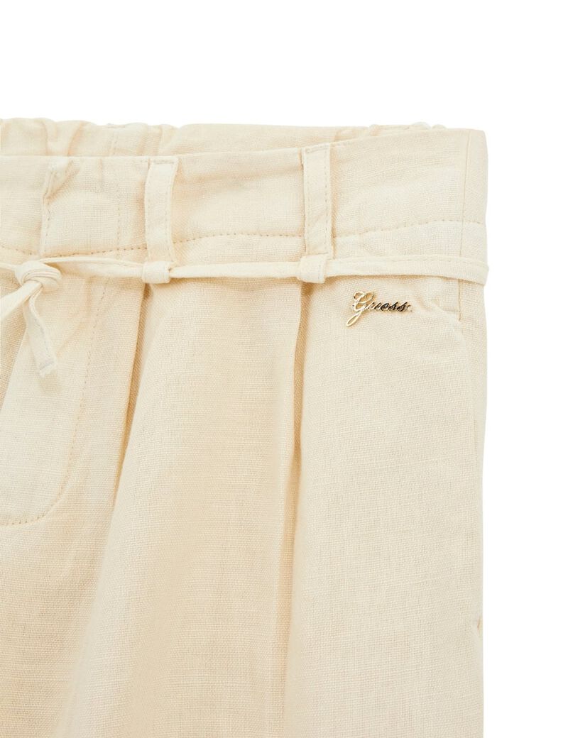 بنطلون مصبوغ من مزيج الكتان