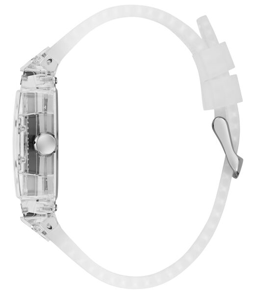 Clear Quartz Analog Silicone Watch