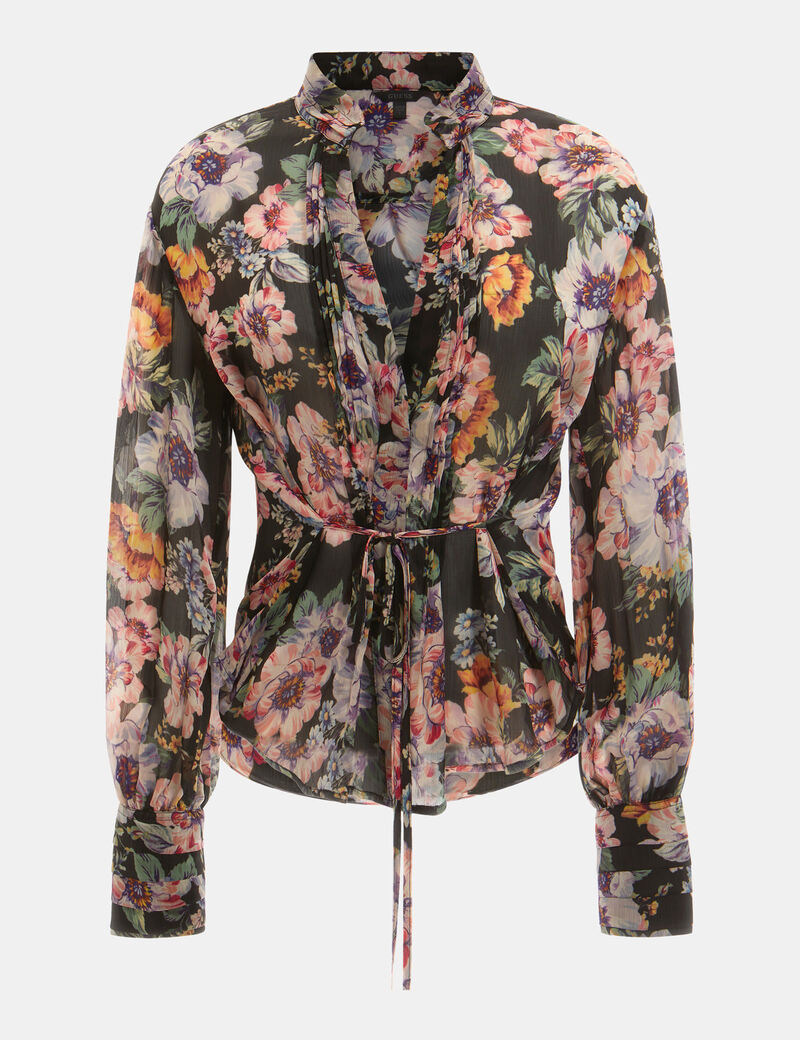 بلوزة بطبعة الزهور